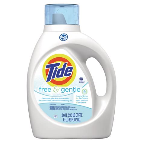 Tide Free Gentle Liquid Laundry Detergent Loads Fl Oz