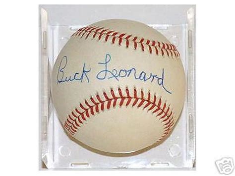 Buck Leonard Autographed Baseball Ebay