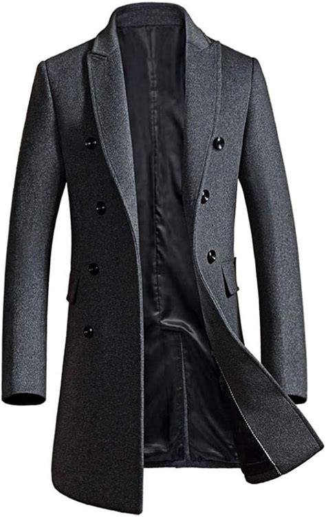 ZXYU Manteau En Laine Pour Hommes Pardessus D Hiver Pour Hommes