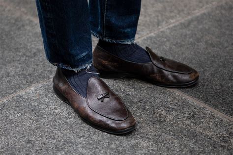 Things We Love Belgian Loafers Alan Flusser Jeans And Loafers Outfit