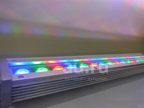 Светодиодный светильник линейный Wall Washer RGB 18W 24V DC IP65 №0577 ...