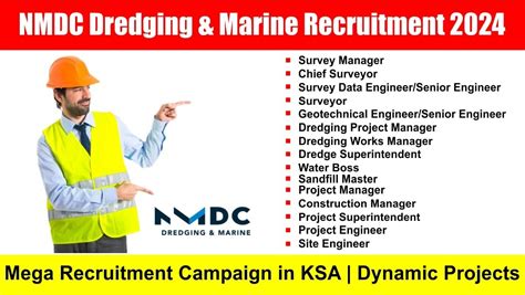 NMDC Dredging Marine Recruitment 2024 Mega Recruitment Campaign In