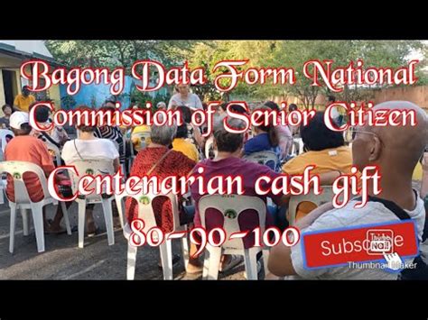 Bagong Data Form National Comission Of Senior Citizen Centenarian Cash