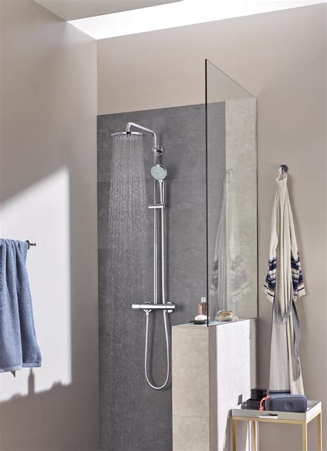 Euphoria System Shower System With Bath Thermostat For Wall