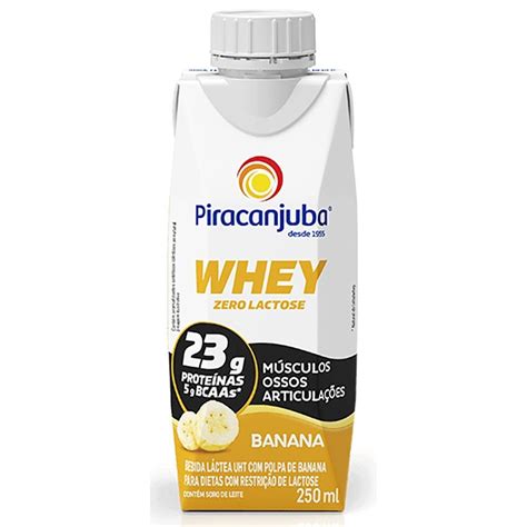 Piracanjuba Whey Zero Lactose Sabor Banana Ml Drogaria