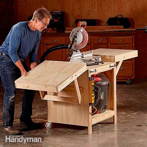 Convertible Miter Saw Station Plans | Garage work bench, Miter saw ...