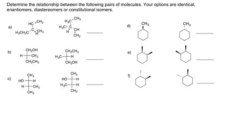 Solved Determine The Relationship Between The Following