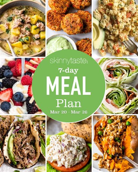 7 Day Healthy Meal Plan March 20 26 Nature S Gateway