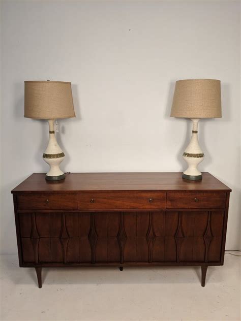 Pair Of Mid Century Modern Ceramic Table Lamps Epoch