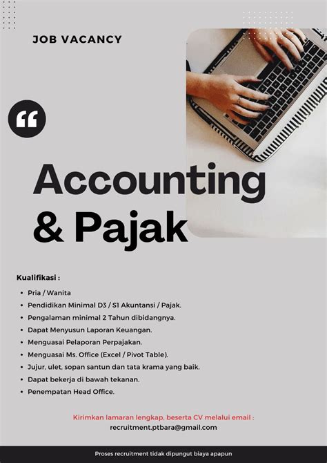 Staf Accounting And Finance Pt Kawasan Industri Wijayakusuma Persero