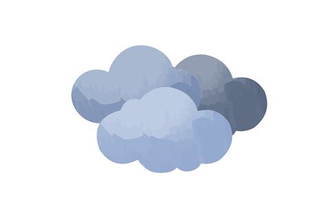 Cloudy Clipart, Weather Icon, Cloud Icon Graphic by NbikhArt · Creative ...