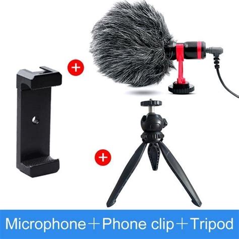 DSLR Microphone Recording Microphone For DSLR Photography Vlog Mic ...