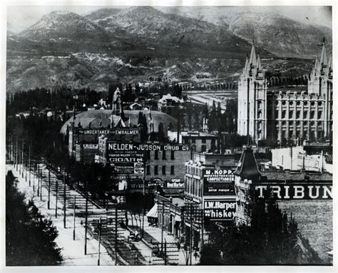 A Look Back Construction Of The Salt Lake Temple And Slc In The 1800s Salt Lake City History