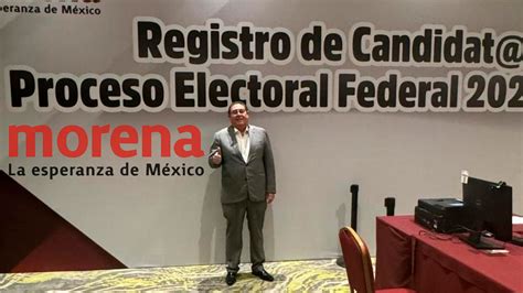 VÍCTOR MERCADO SE REGISTRA COMO CANDIDATO AL SENADO POR MORENA Arturo