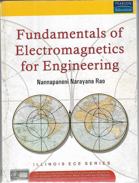 Buy Fundamentals Of Electromagnetics For Engineering E Book Online At