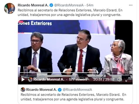 Monreal Y Ebrard Se Encontraron En La Plenaria De Morena En El Senado Destacó Ausencia De