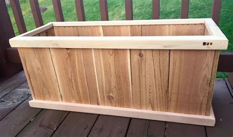 Cedar Planter Box Building Plans Okejely Garden Plant