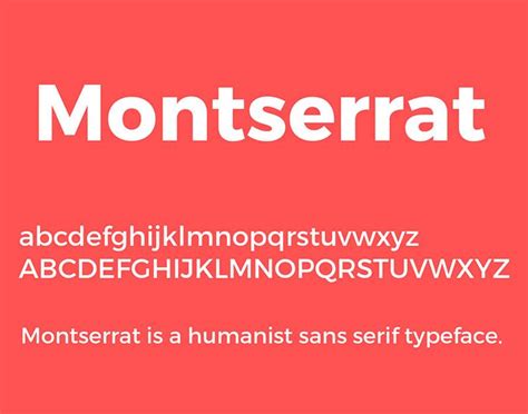 Fonts Similar To Gotham Free And Premium Alternatives Montserrat