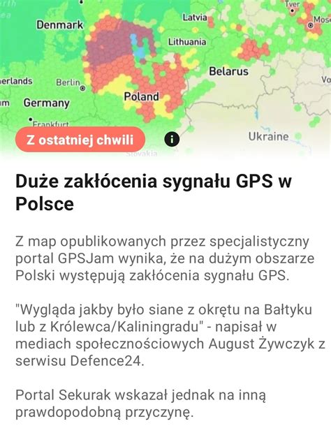 Zakłócenia GPS w Polsce Celowe działanie Banan11 Hejto pl