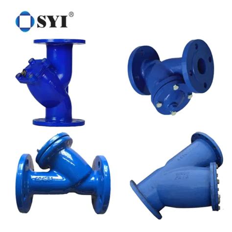 Syi Ductile Cast Iron Y Type Filter Valve Y Type Flange Water Strainer