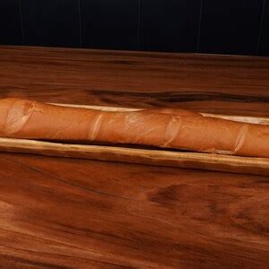 Food Safe Rustic Wooden Long Baguette Dough Bowl Batea Primitive