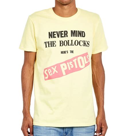 Sex Pistols Never Mind The Bollocks Album T Shirt Yellow HHV