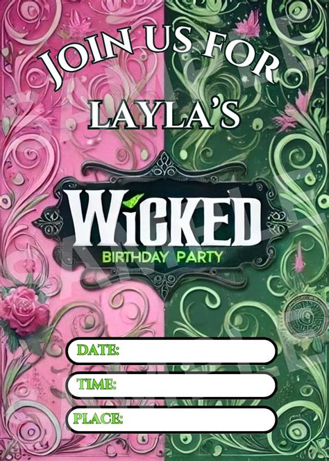 wicked birthday invitation 9