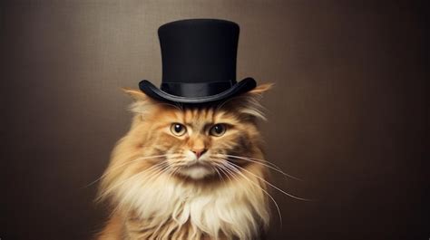 Un Gato Con Sombrero Foto Premium