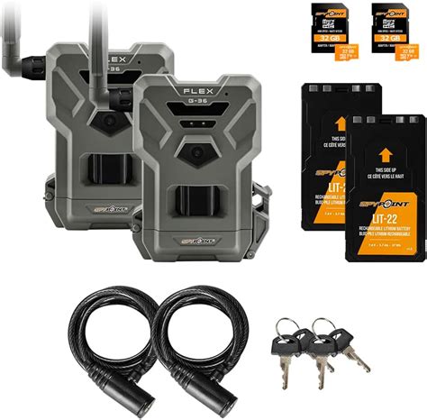 Spypoint Bundle Flex G Twin Pack Cellular Trail Camera