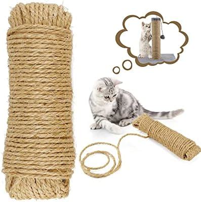 Yangbaga Cat Natural Sisal Rope For Scratching Post Tree Replacement