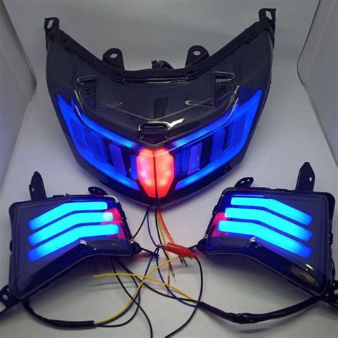 Jual LAMPU STOP YAMAHA NMAX LAMA MODEL LAMBORGHINI PLUS SEN NMAX DEPAN