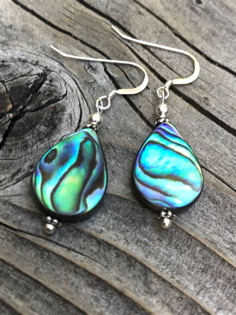 Abalone Earrings Abalone Shell Abalone and Silver Abalone - Etsy ...