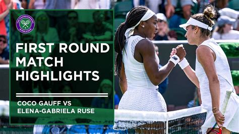 Coco Gauff Vs Elena Gabriela Ruse First Round Highlights Wimbledon