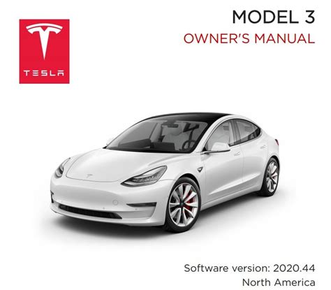 Tesla Model 3 Owner´s Manual Workshop Pdf Free Car Handbook