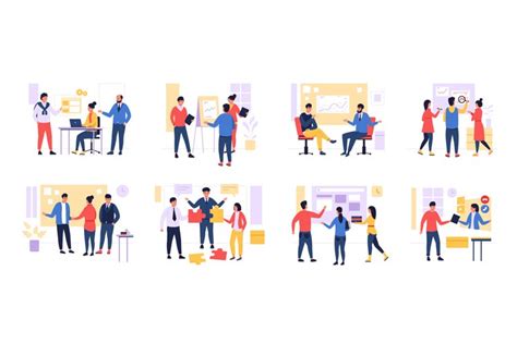 Business Teamwork Creative Concept With Office Employees So