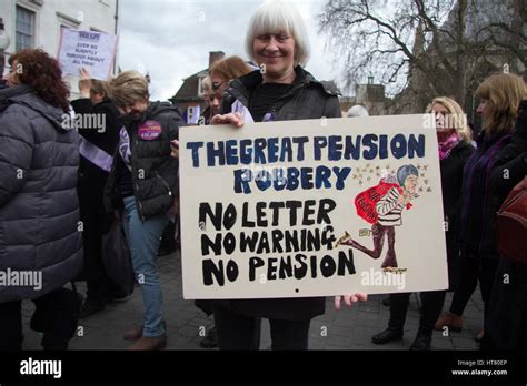 London Uk 8th March Hundreds Of Women From Waspi Women Against State