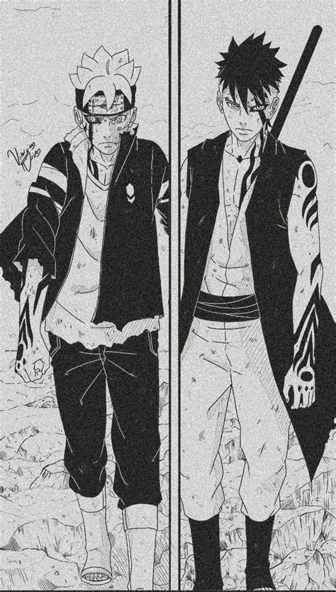 uzumaki boruto and kawaki manga panel