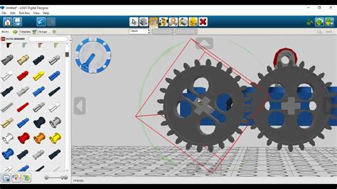 Engranajes G A G Lego Digital Designer Ldd Youtube