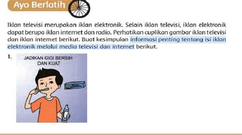 Isi Iklan Elektronik Melalui Televisi Dan Internet Kunci Jawaban Kelas