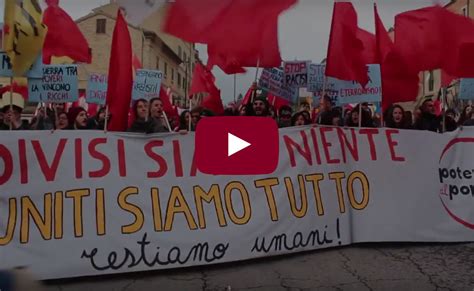 Videoracconto Corte Macerata Potere Al Popolo Potere Al Popolo