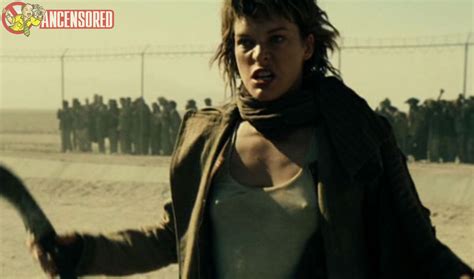 Naked Milla Jovovich In Resident Evil Extinction