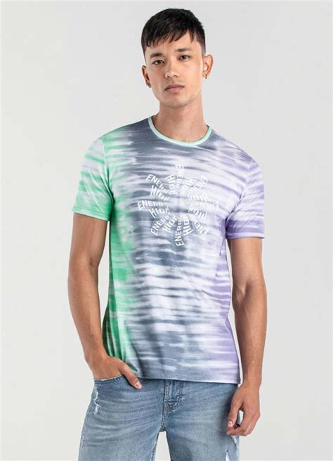 Camiseta Azul Slim High Energy Masculina Enfim