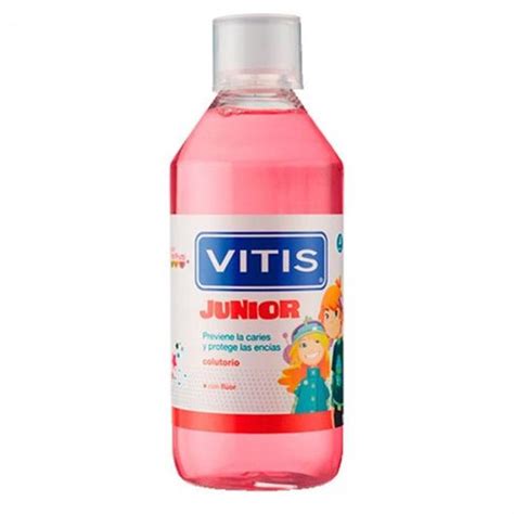 Vitis Junior Colutorio con Flúor sin Alcohol Sabor Tutti Frutti 6 años