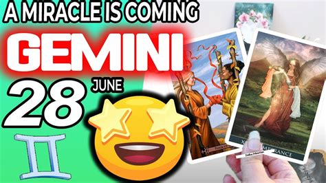 Gemini A Miracle Is Coming Horoscope For Today June Gemini