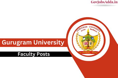 Gurugram University Faculty Recruitment 2024 Gurugram University