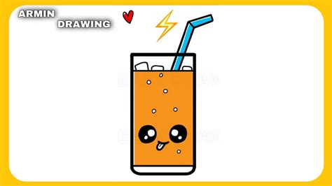 How To Draw Cute Drink Easy Youtube