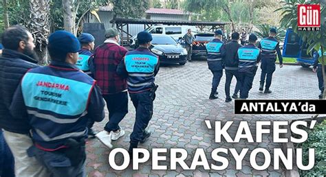 Antalya Da Kafes Operasyonu