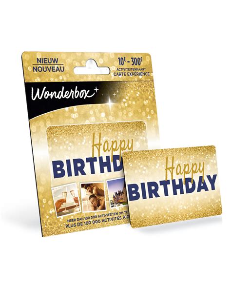 Coffret Cadeau Carte Activit Happy Birthday Wonderbox