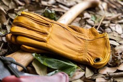 Custom Bushcraft Outdoor Leather Gloves Etsy