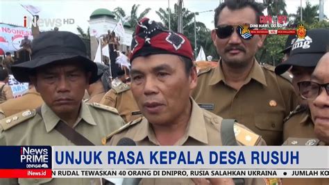 Unjuk Rasa Kades Di Gedung DPR RI Tuntut Perpanjang Masa Jabatan Jadi